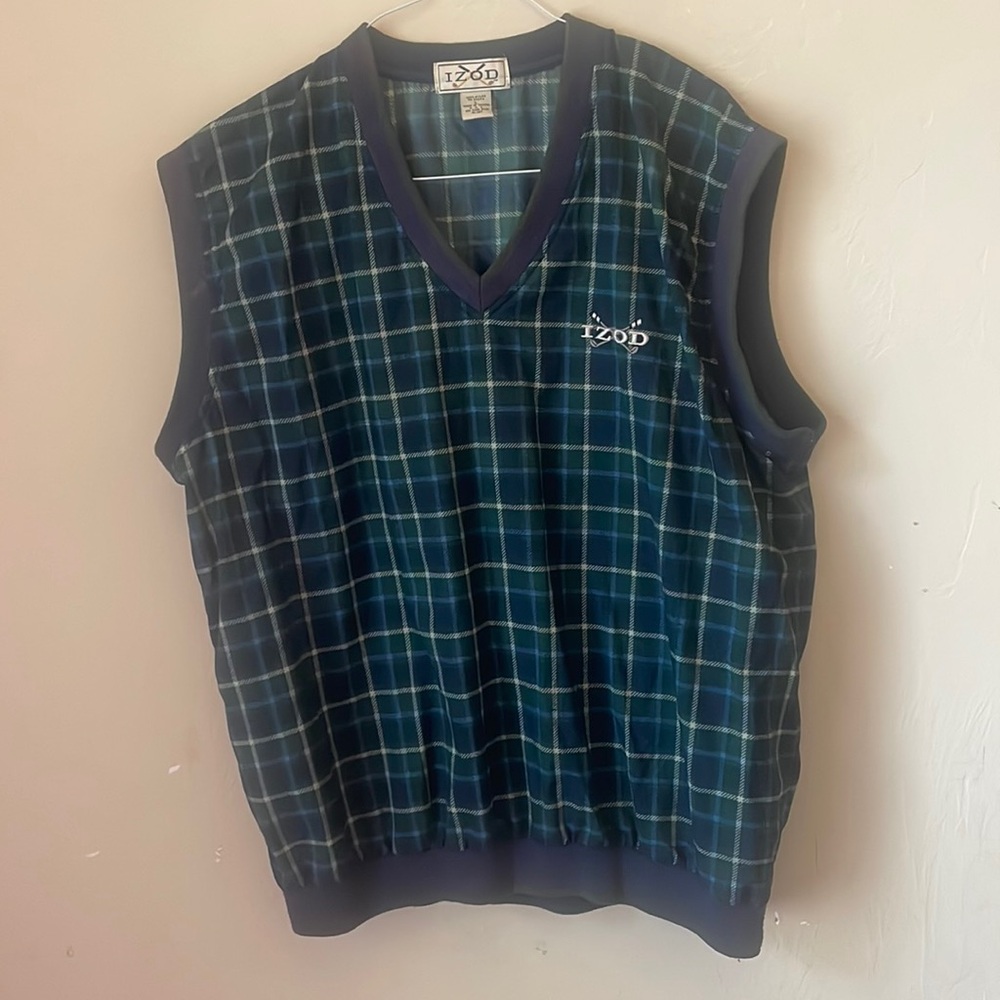 90s Izod windbreaker Golf Vest! Large
